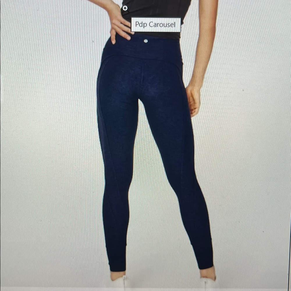 lululemon athletica Rush Hour Tight 10 blue black